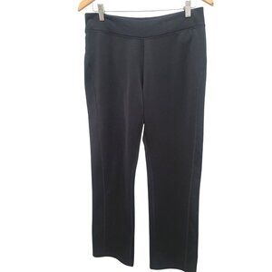 Eddie Bauer Women's Black Stretch Athletic Pants Medium Polyester Blend fleece l